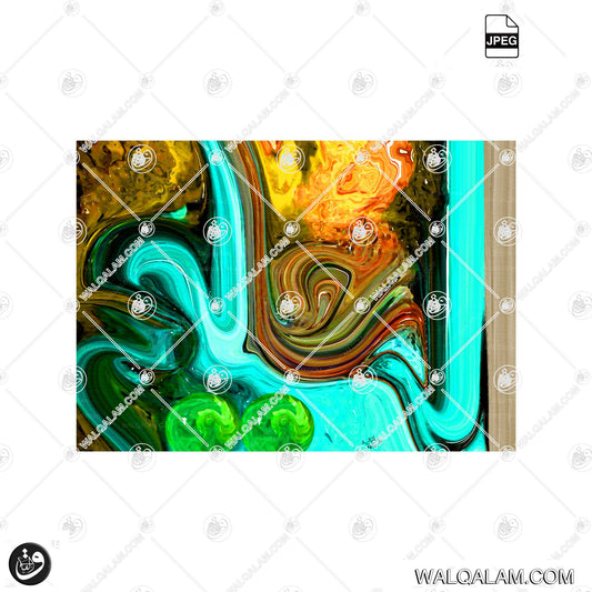 Al-Haleem (The Most Forbearing) – Allah Name Modern Abstract Islamic Calligraphy | Digital Download